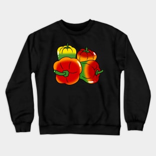 Four Rainbow Bell Peppers Crewneck Sweatshirt